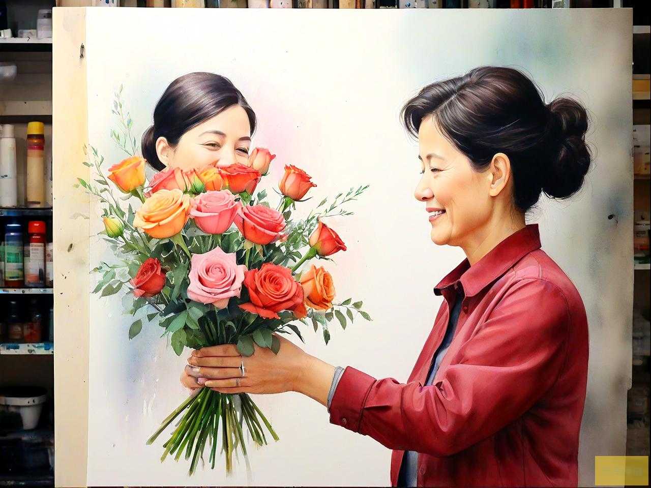 给女师傅送什么花合适