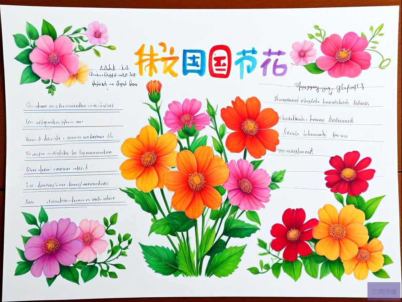 给阿姨送花贺卡怎么写