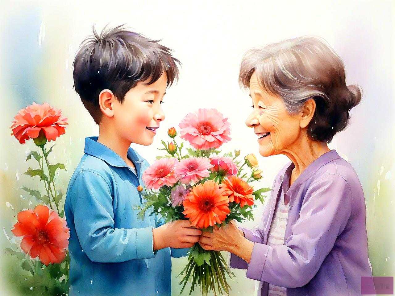 儿子应该送母亲什么花