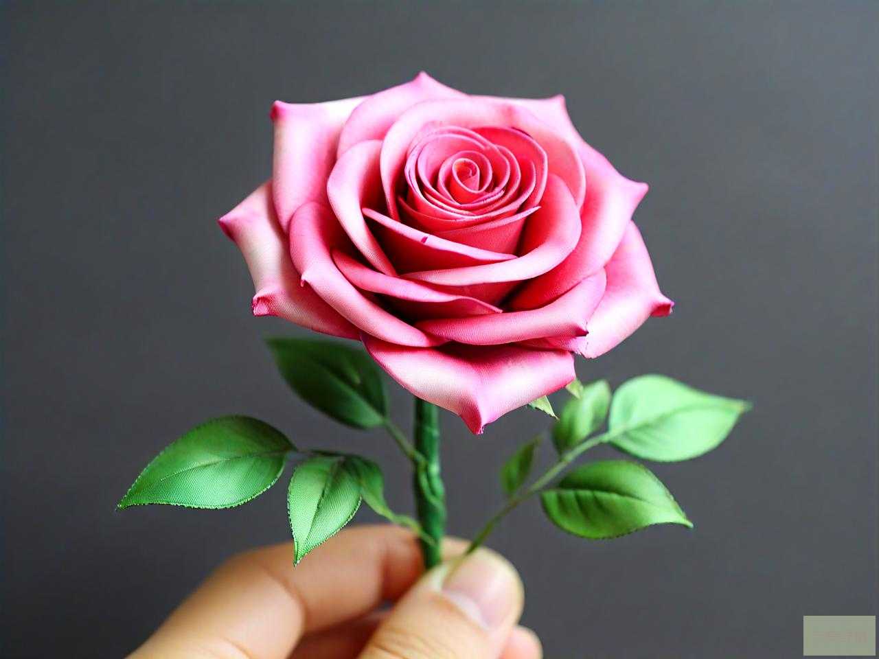 手工丝带玫瑰制作方法