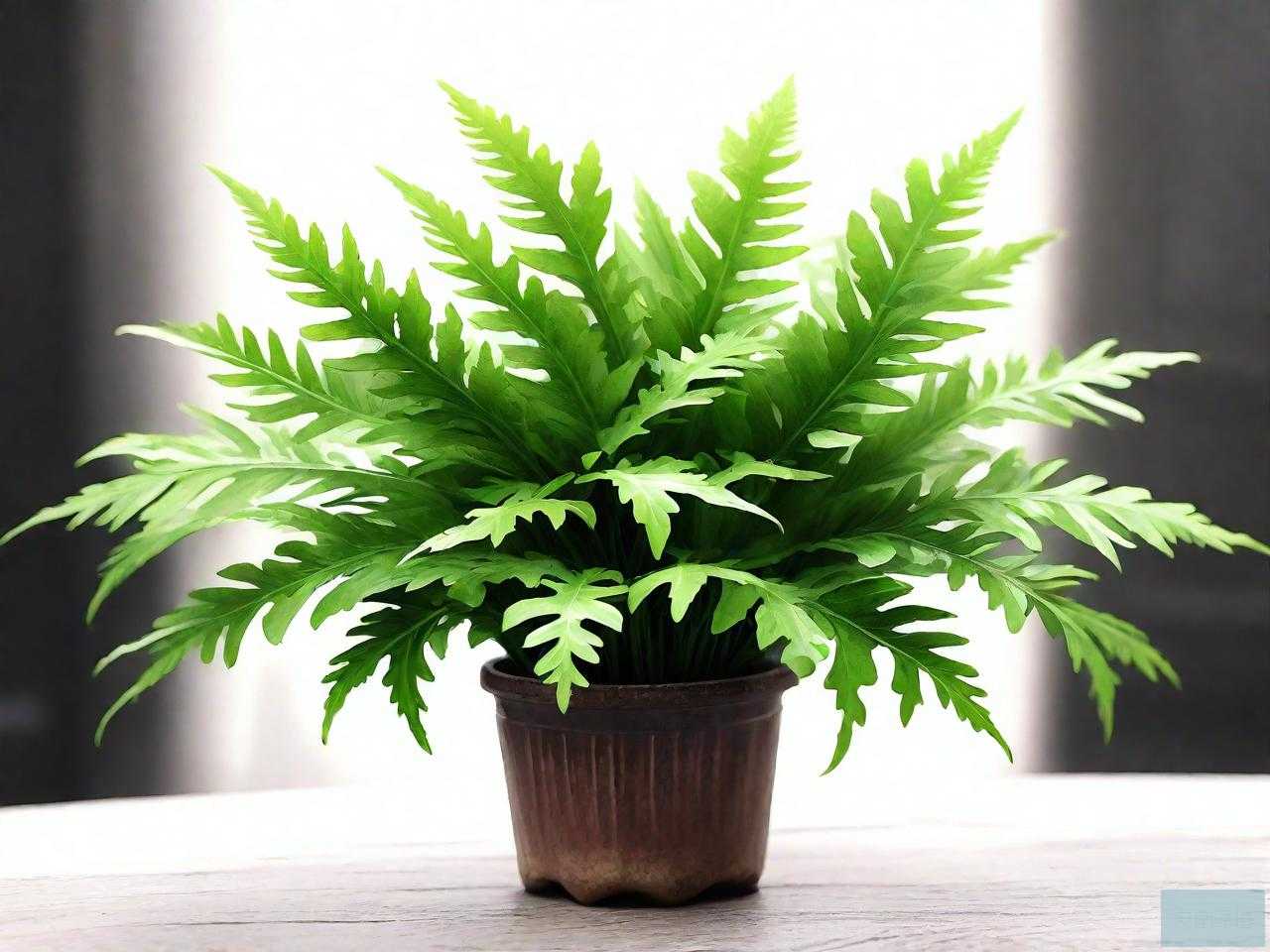 高山羊齿蕨盆栽室内植物好养耐寒耐热