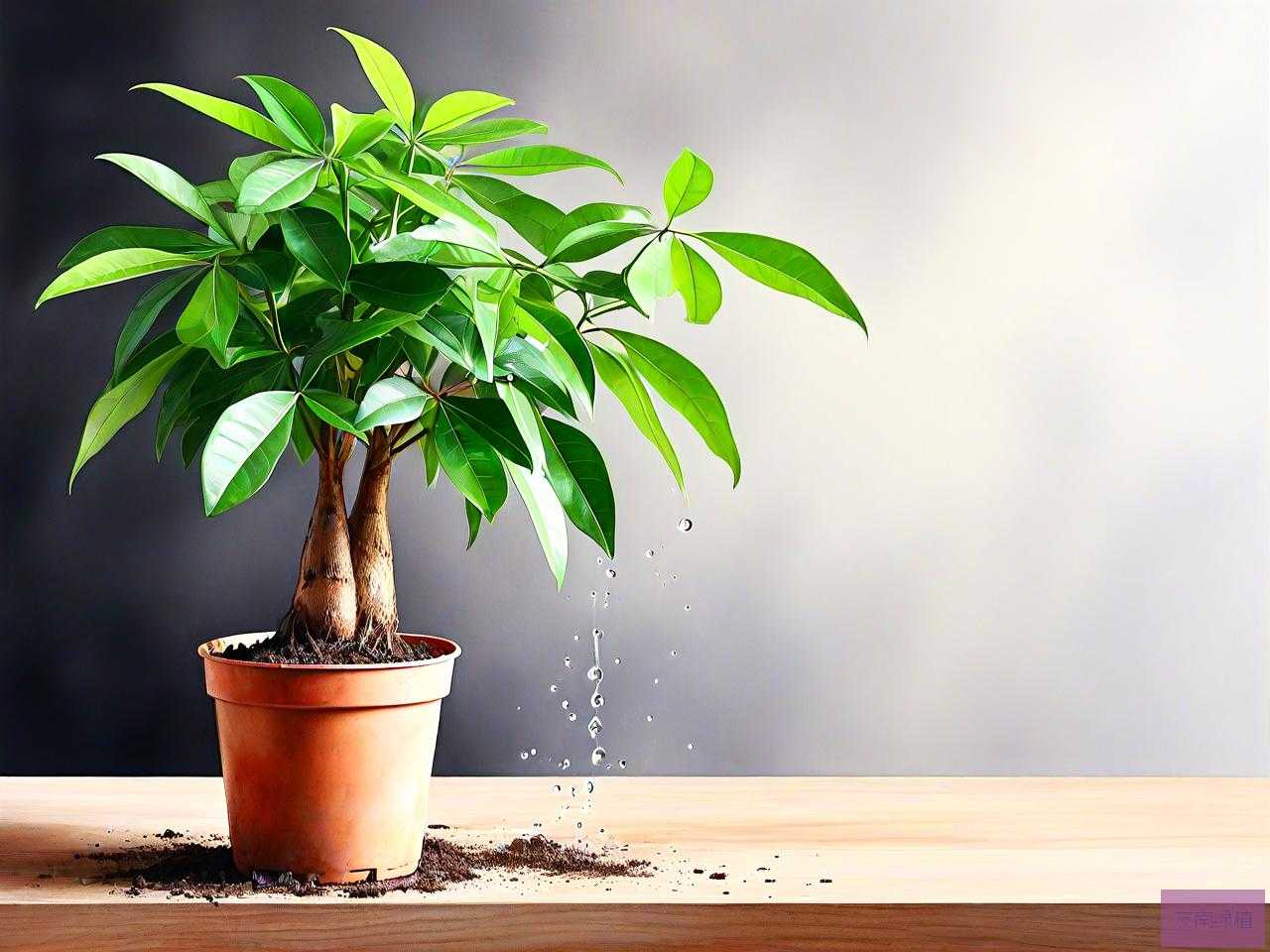刚种的发财树怎么浇水