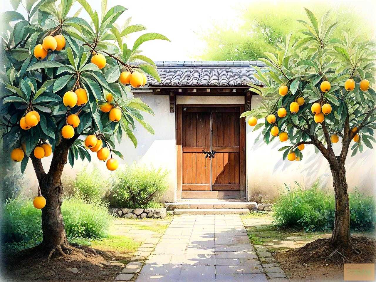 院子门口种枇杷树好吗