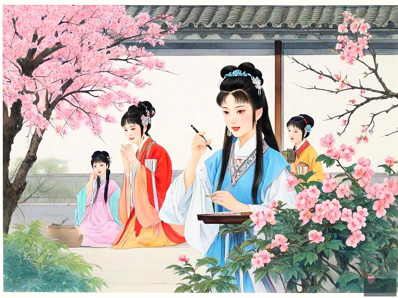 红楼梦87版海棠诗社