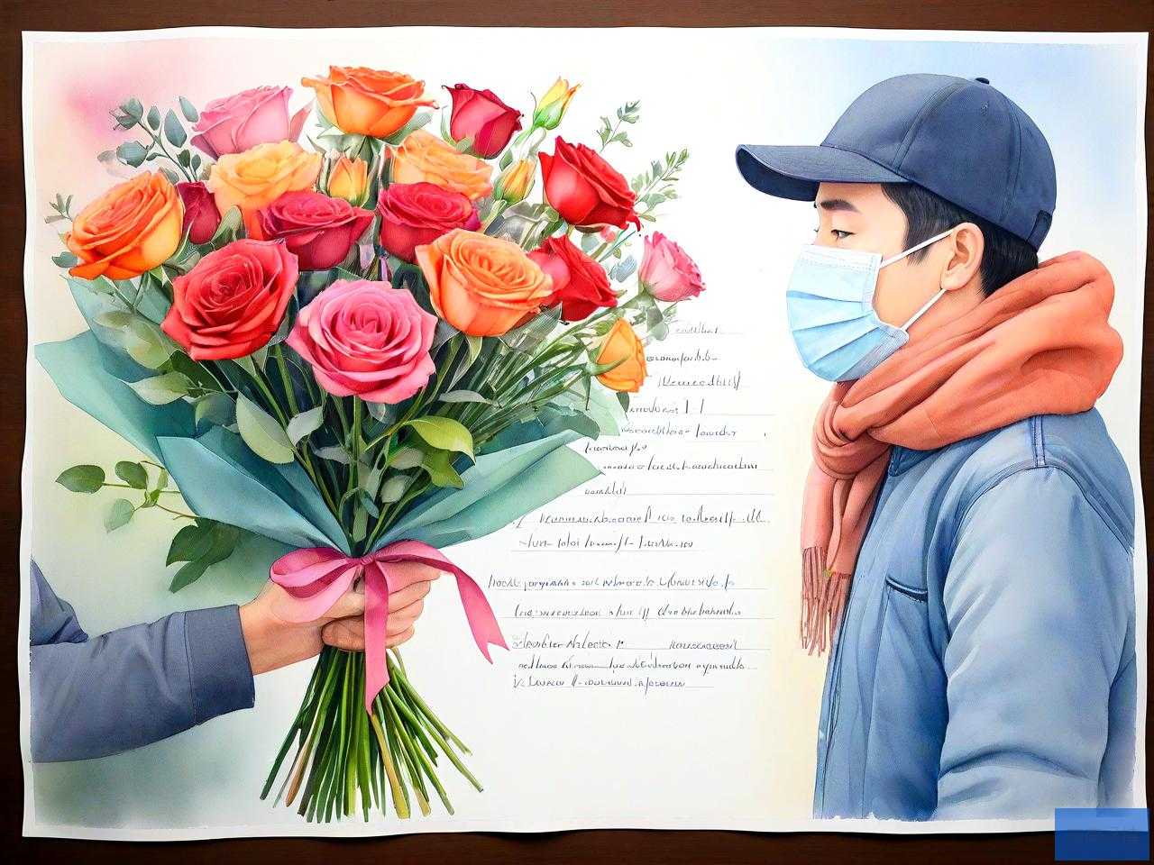 感谢送鲜花的人的语言