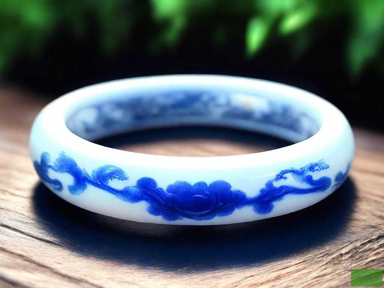 青花玉手镯大概多少钱