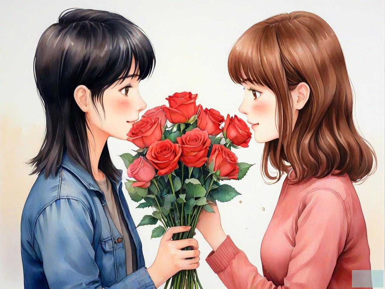 向女朋友认错送什么花
