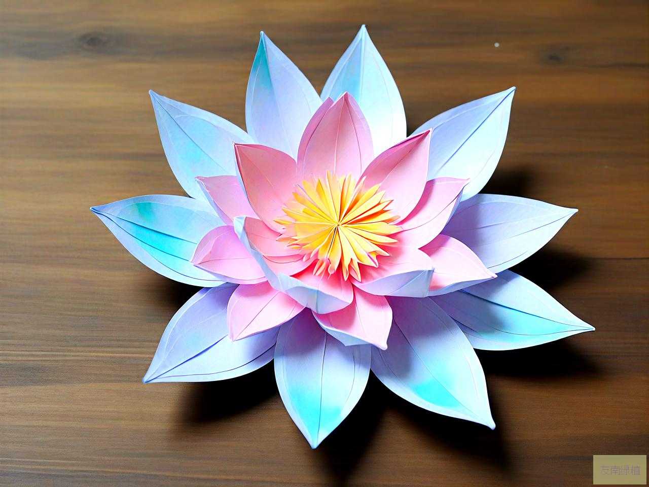 16张锡箔纸莲花折法