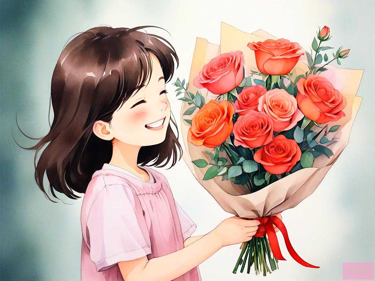 送女性朋友鲜花祝福语