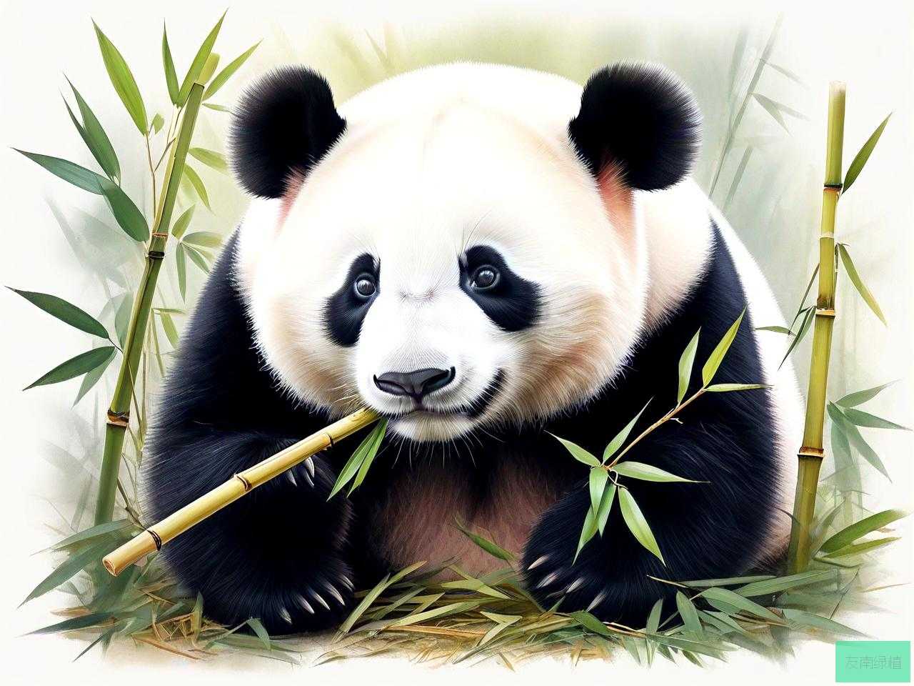 大熊猫是怎么吃竹子的