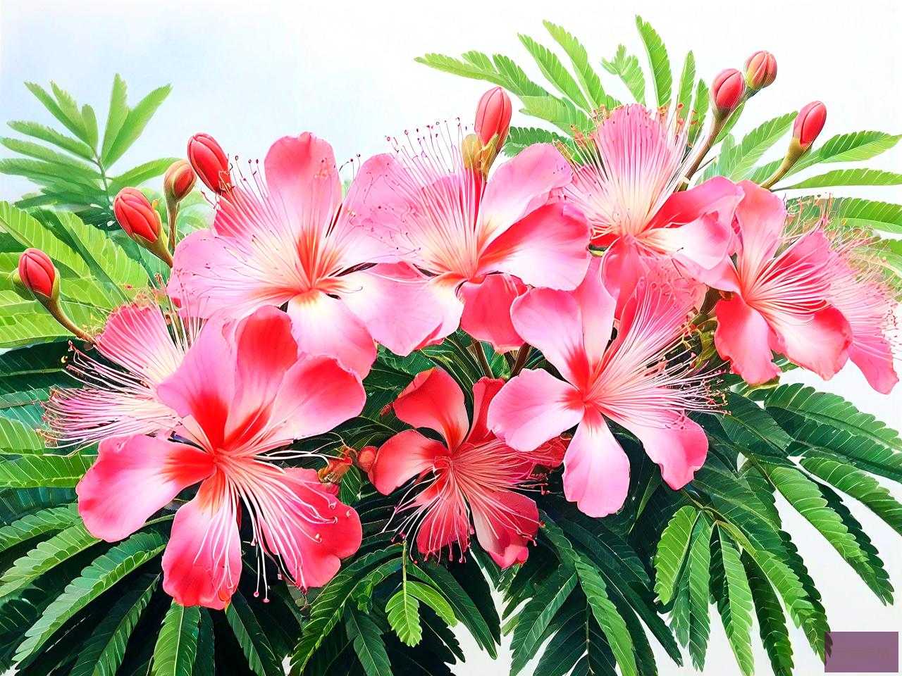 合欢花和凤凰花的区别
