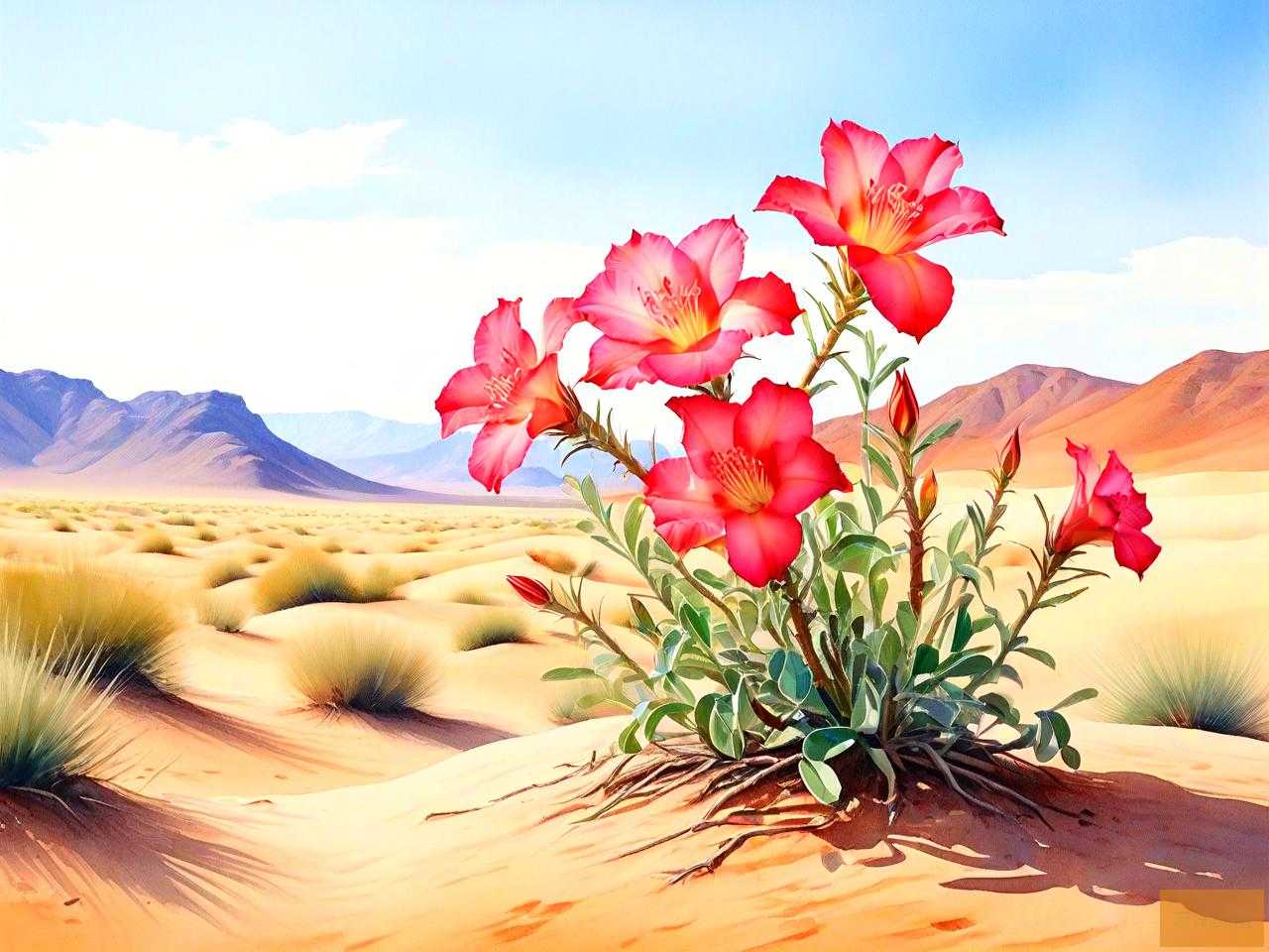 沙漠玫瑰花夏天怎么养