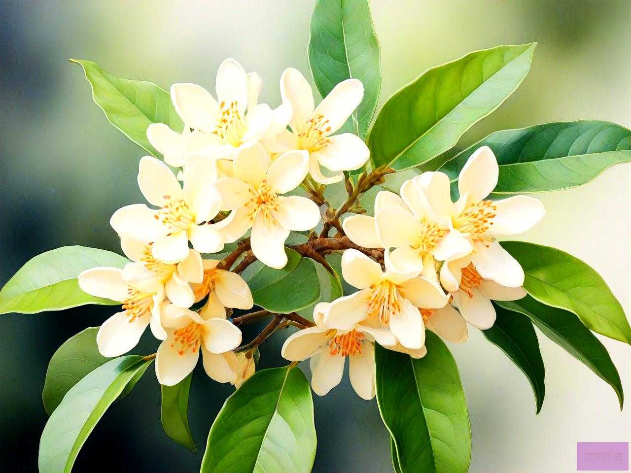 桂花花朵的形状像什么