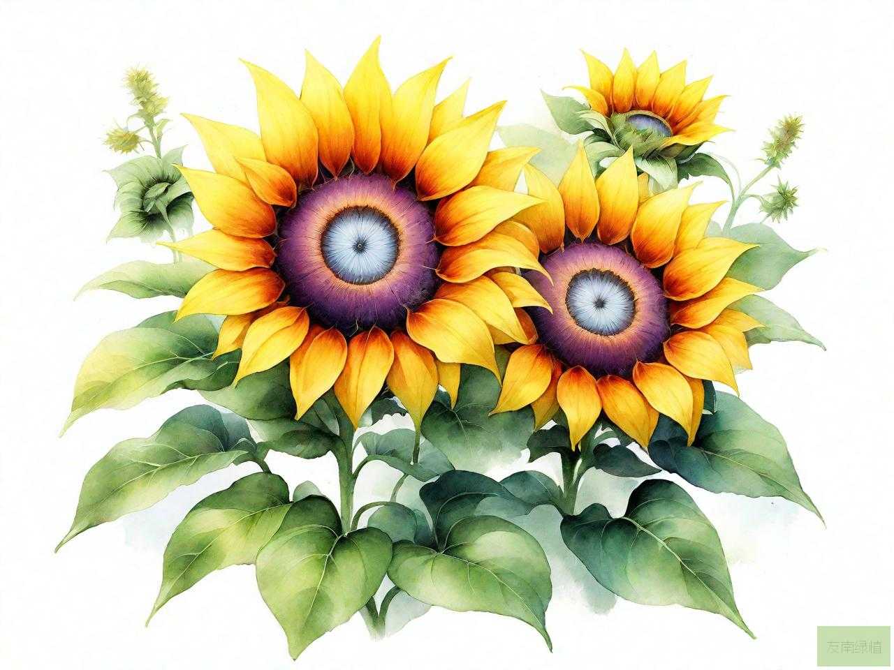 牵牛花向日葵
