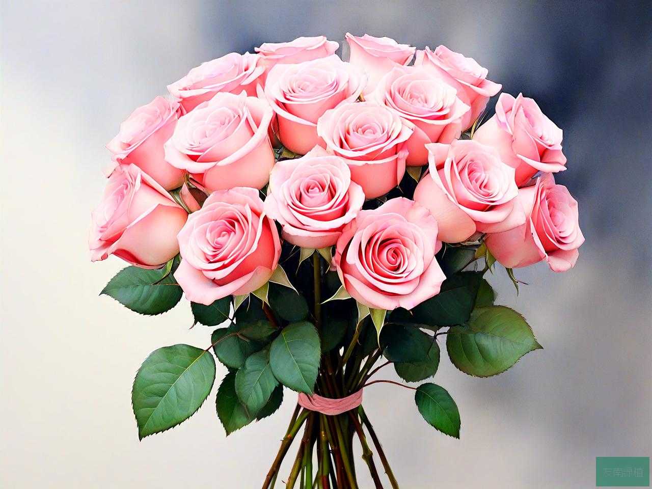 33朵粉玫瑰花的花语