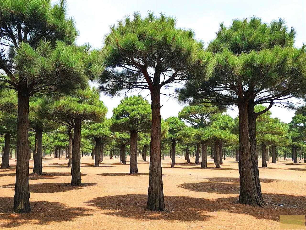 全国最大造型油松基地