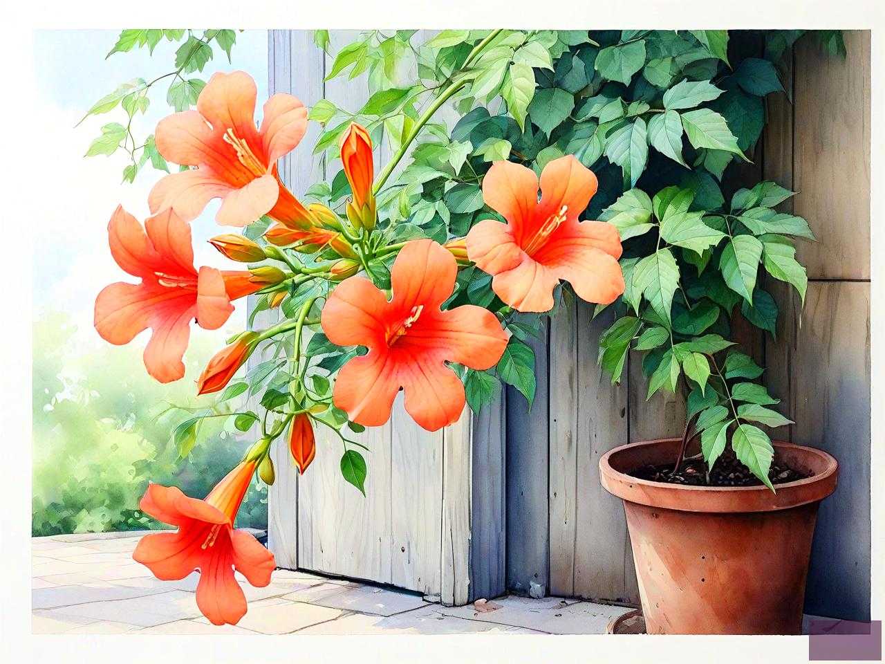 凌霄花适合庭院种植吗