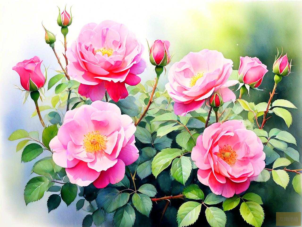 野蔷薇是什么颜色的花