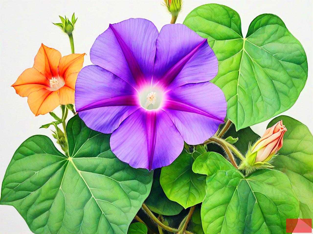 牵牛花叶子的形状特点