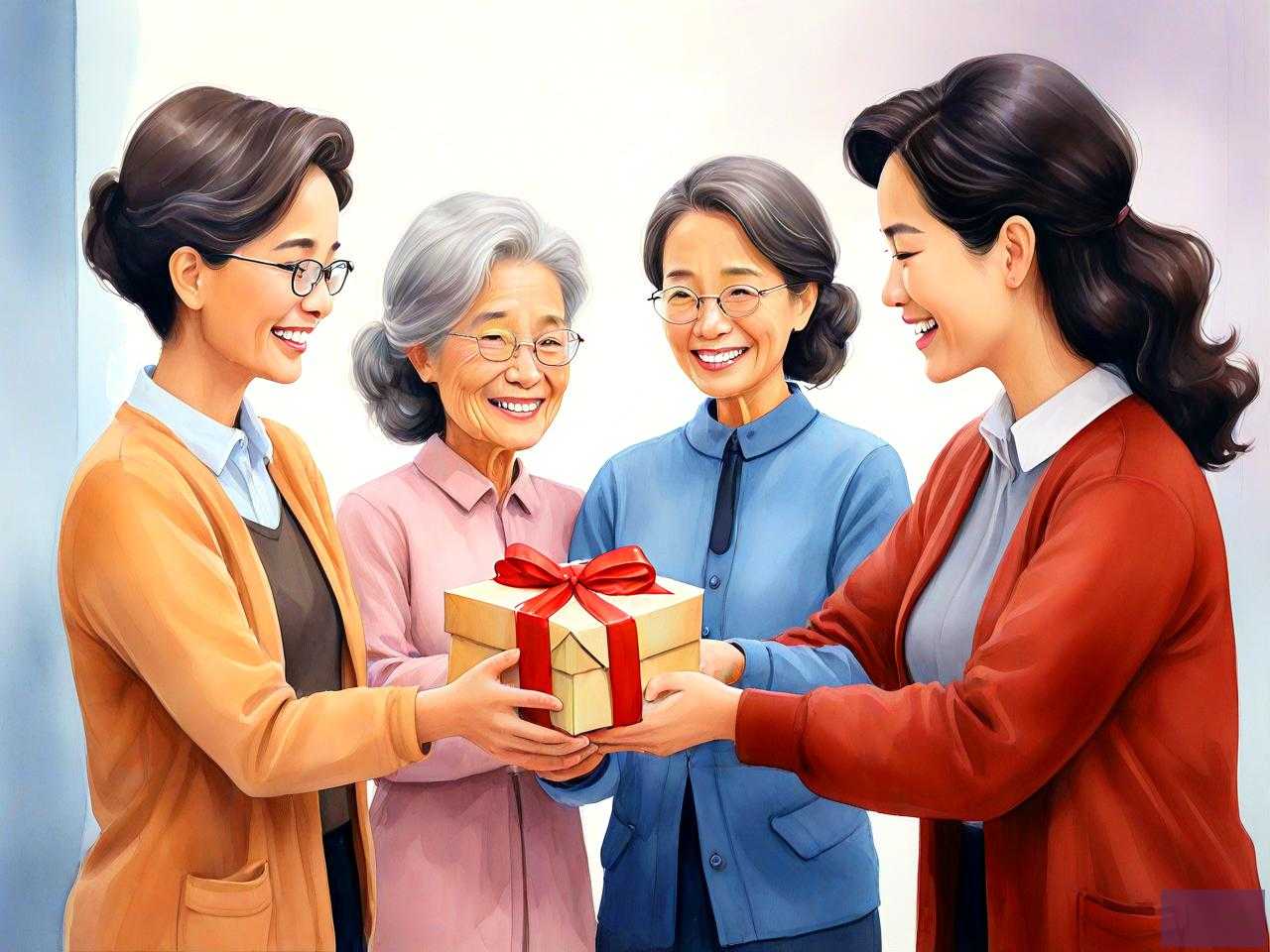 新教师送给老教师礼物