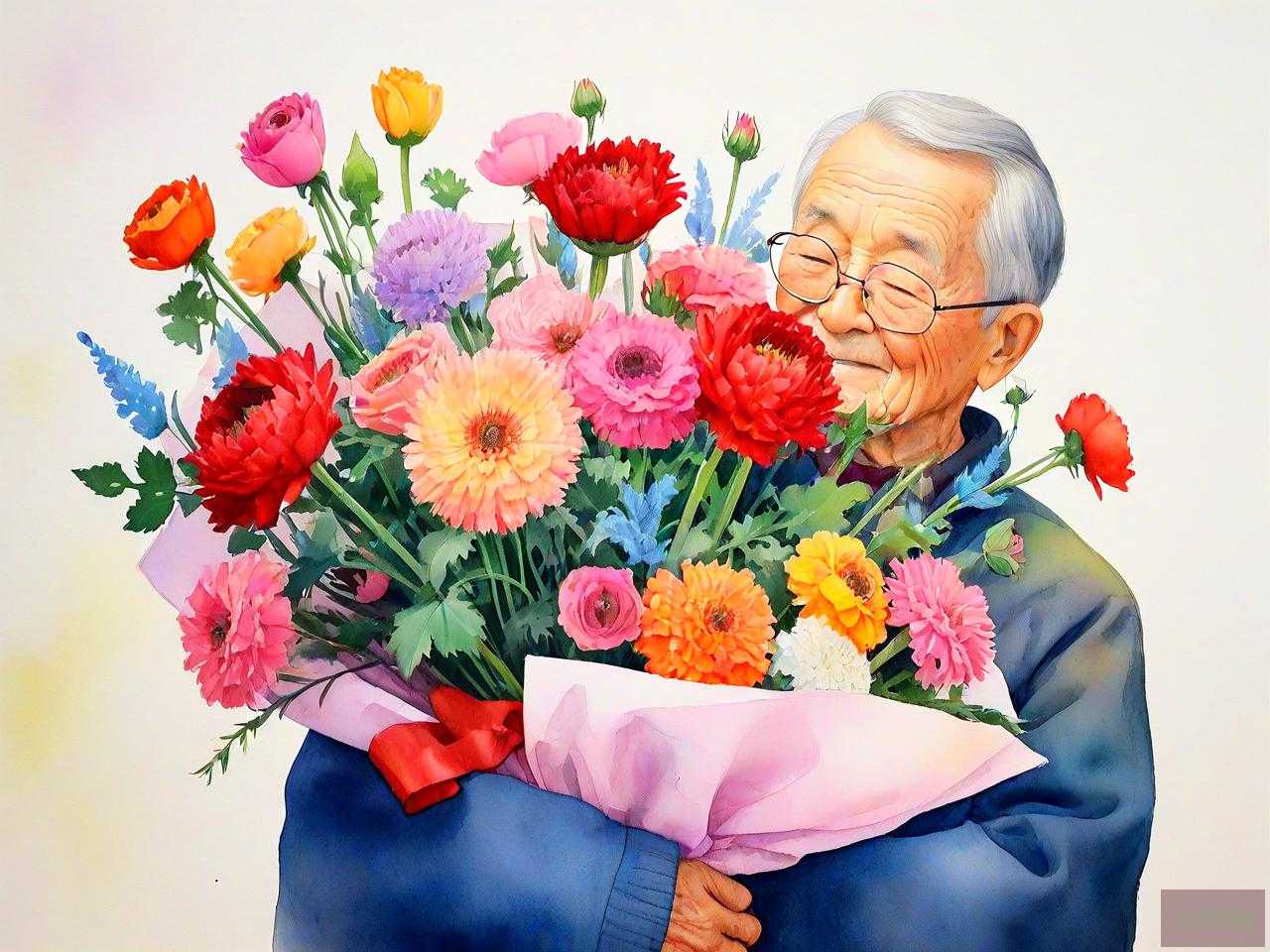 爷爷过生日送什么花好