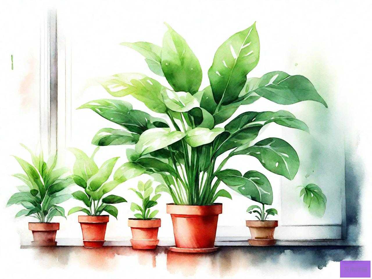 家中养的绿色植物