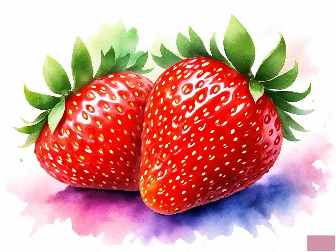 草莓颜色变化