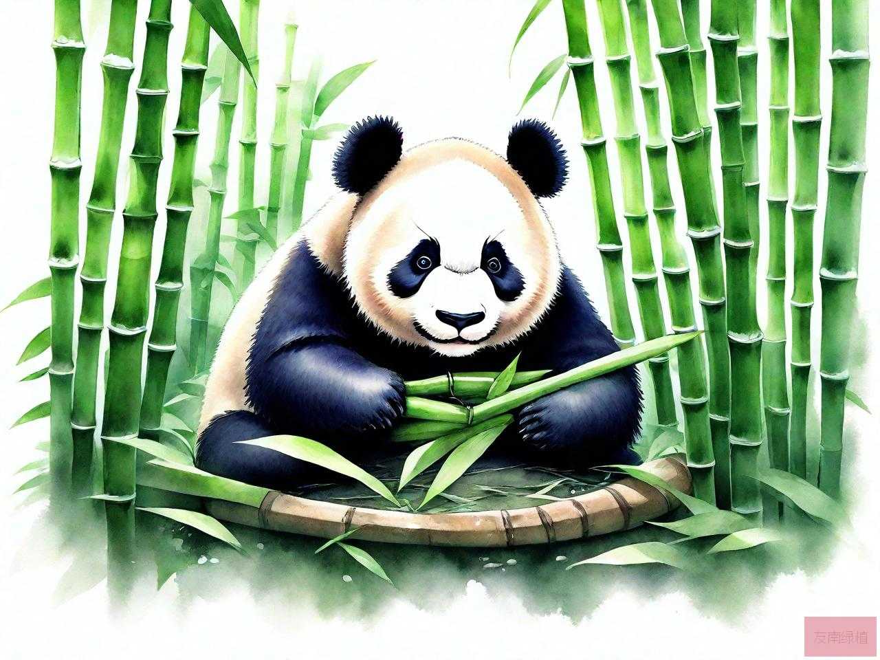 熊猫每天大约吃30千克竹子也吃其他植物