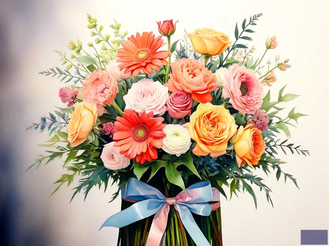 开业花篮上面是什么花