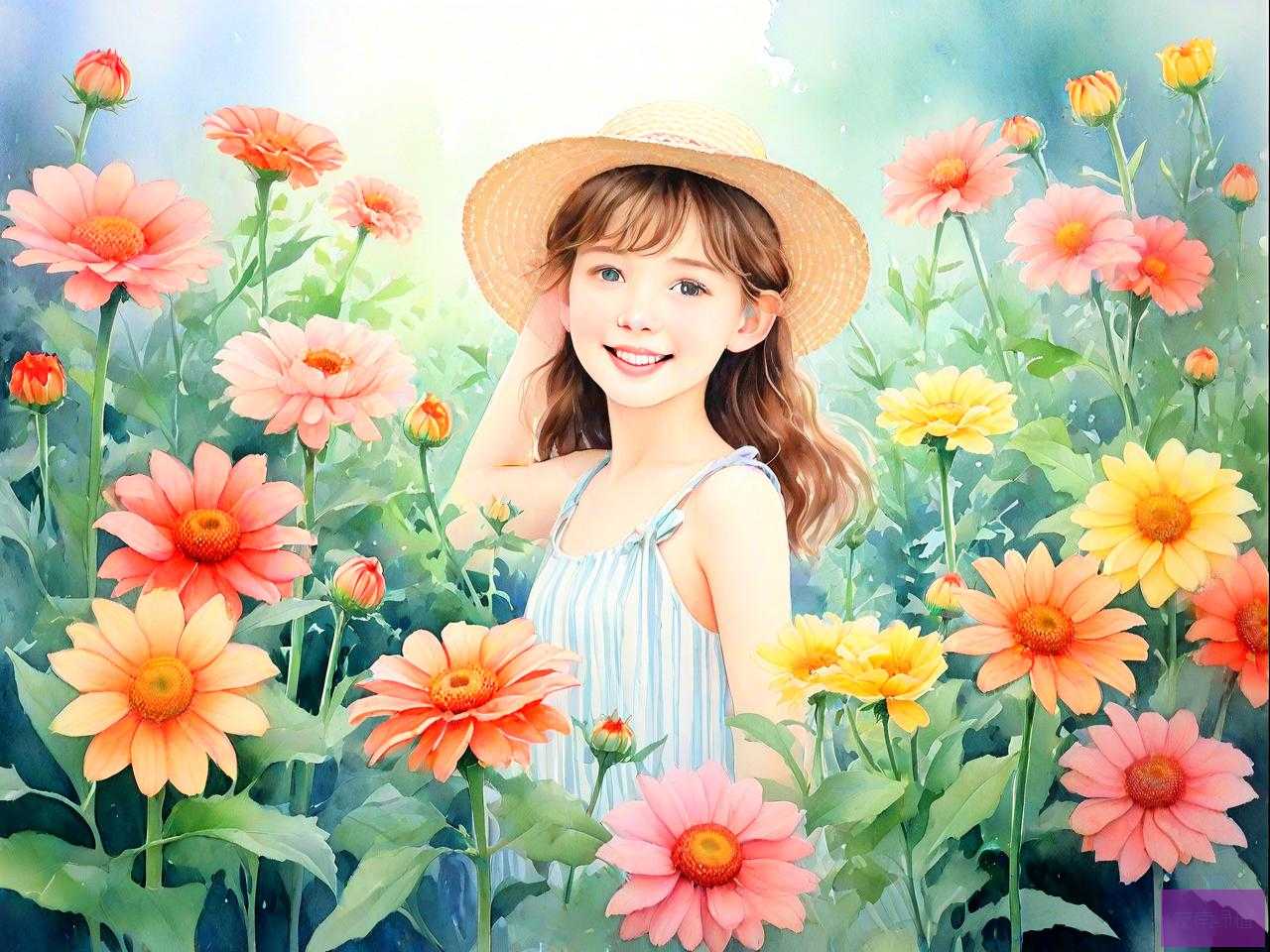 关于夏天的花的比喻句