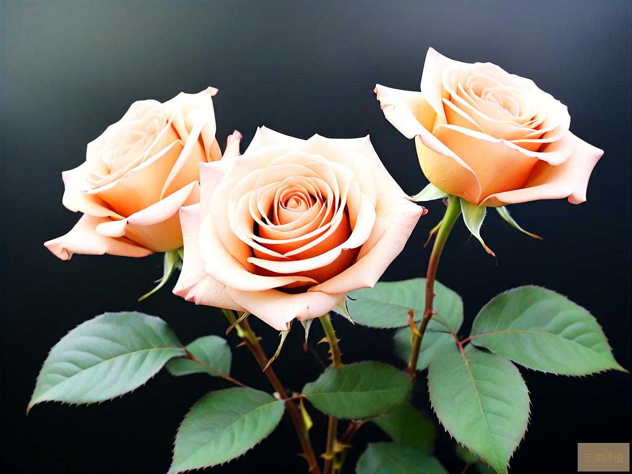 3朵卡布奇诺玫瑰花语