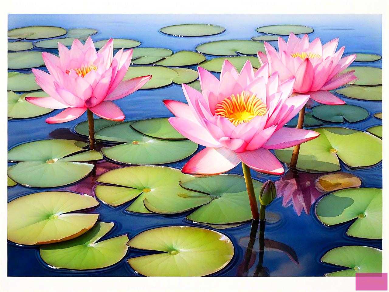 睡莲 水培植物 四季