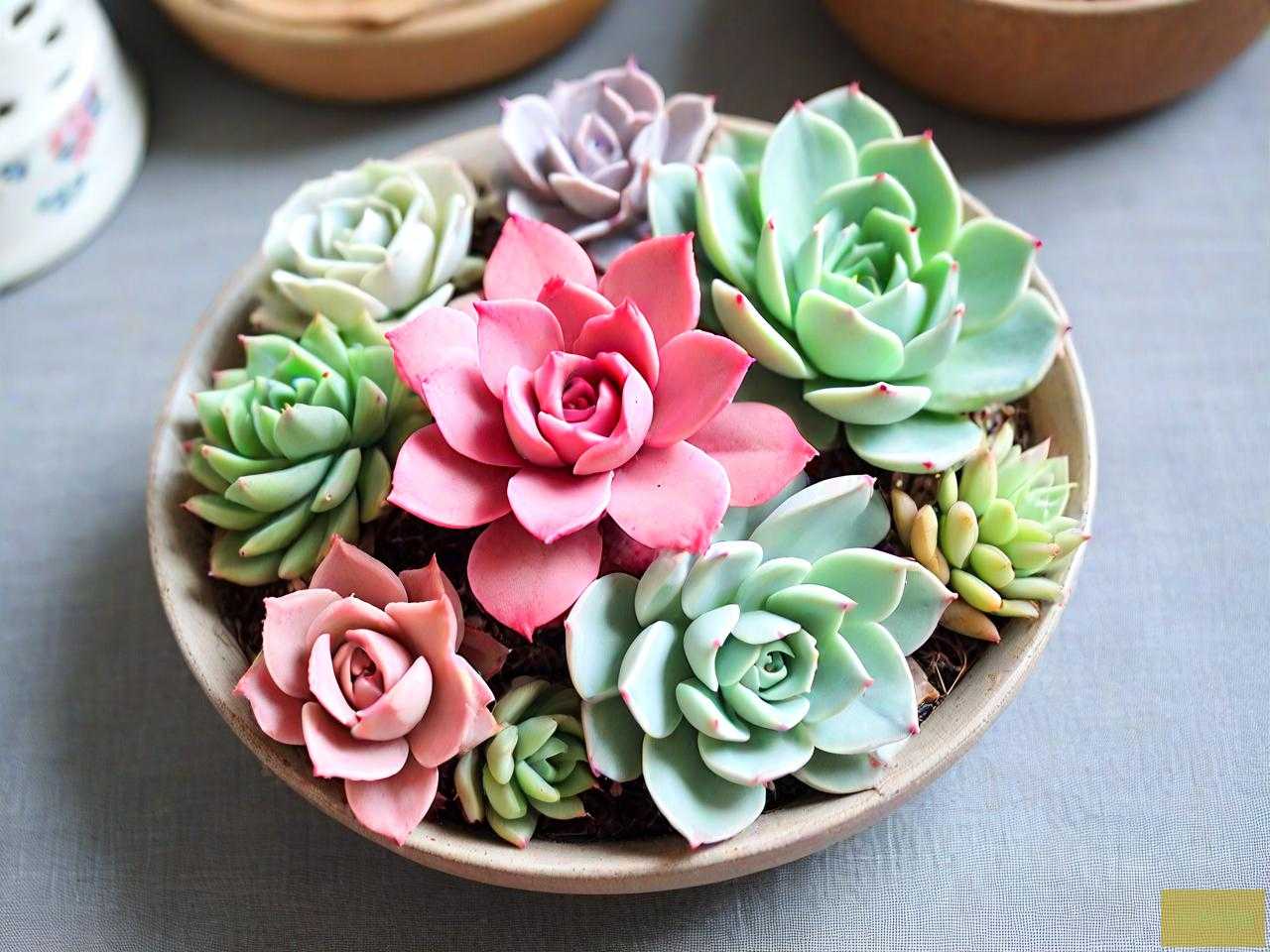 手工肉肉花的做法大全