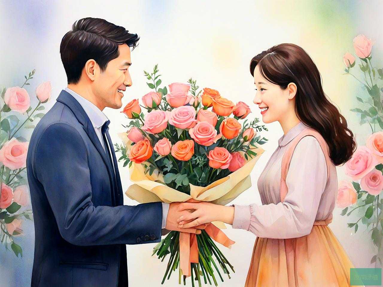 父母给女儿送什么花好