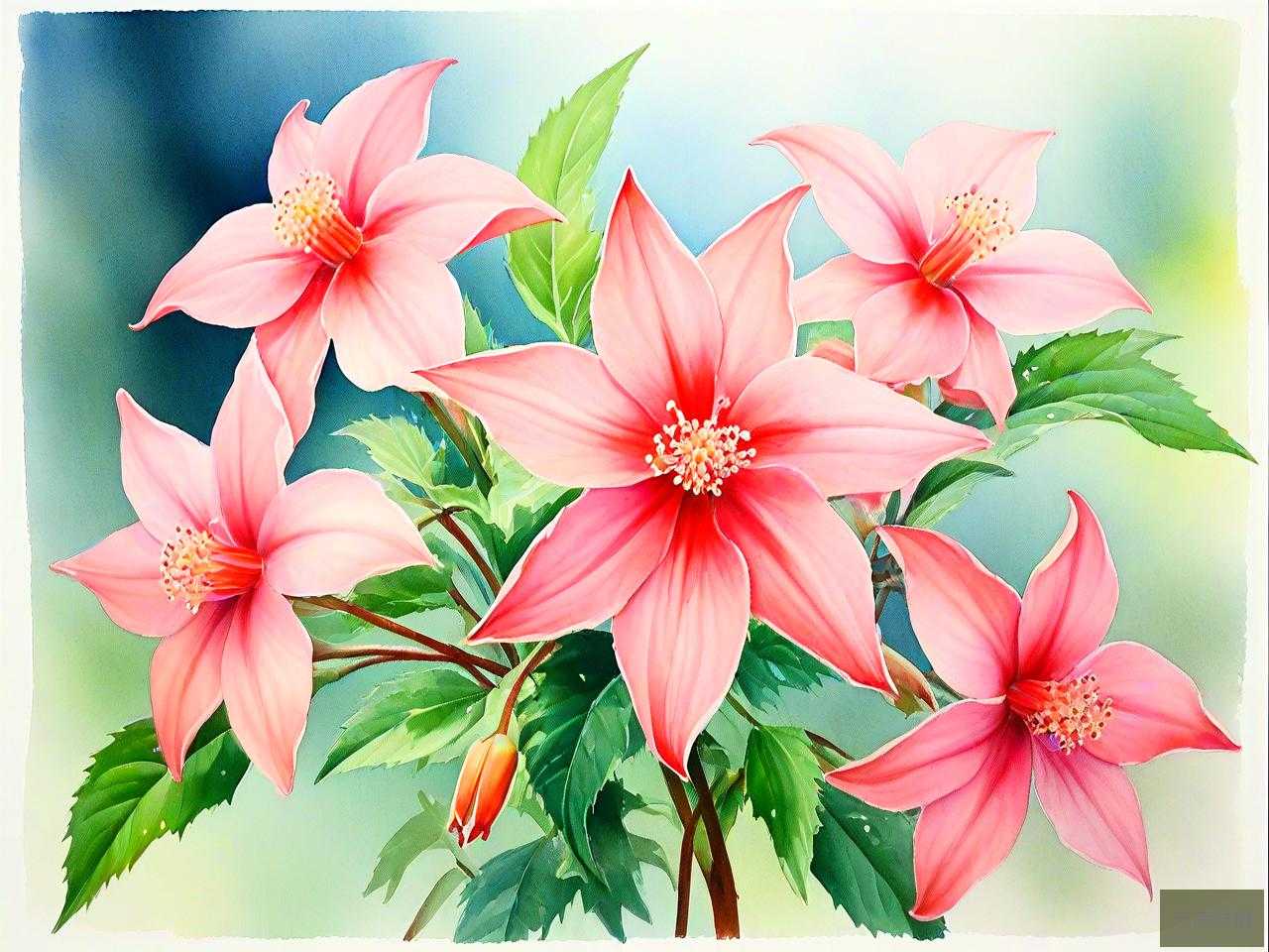 开花像五角星是什么花