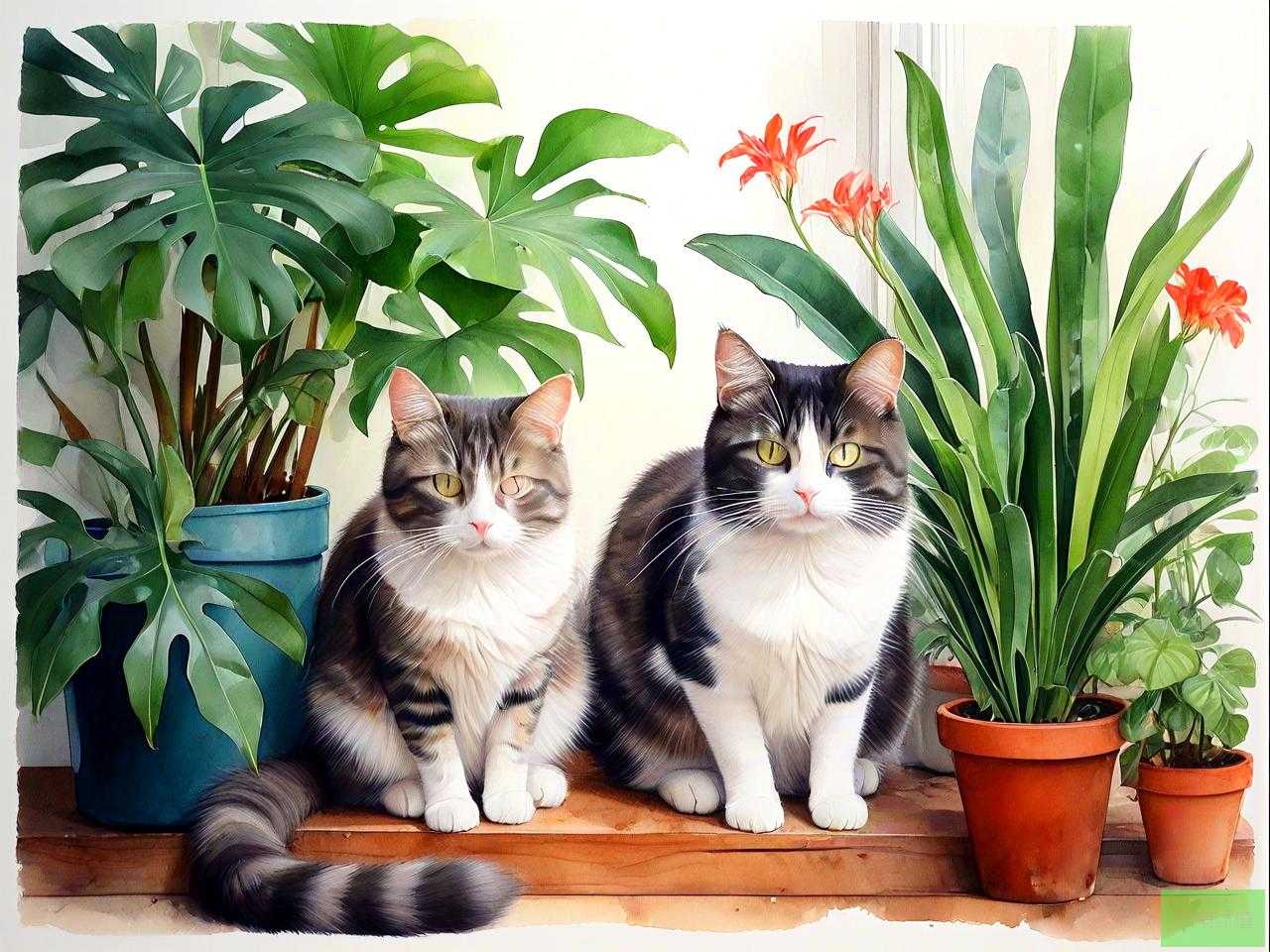 养猫家庭适合养的植物
