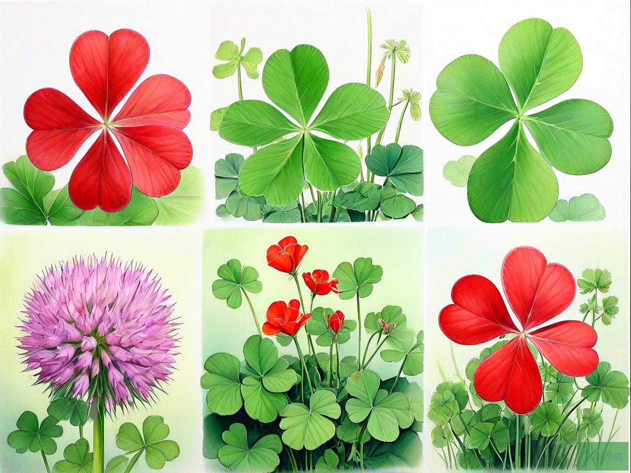 四叶草和三叶草的花语