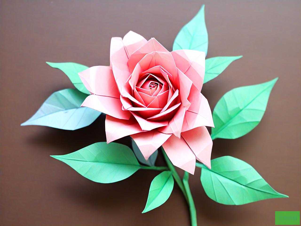 折纸花朵手工制作玫瑰