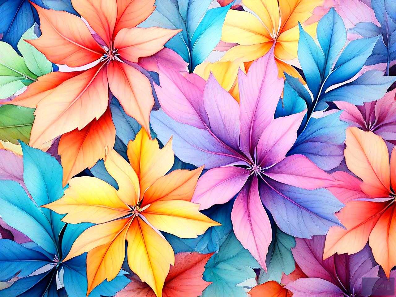 彩色叶子的花卉有哪些