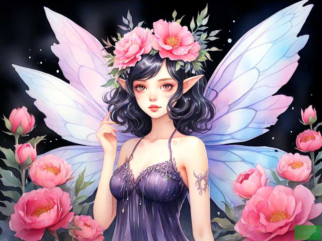 暗影牡丹花精灵王如意