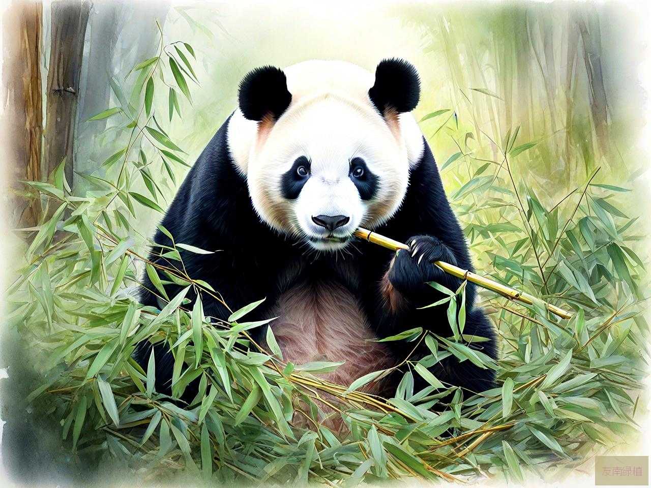 大熊猫吃竹子不割嘴吗
