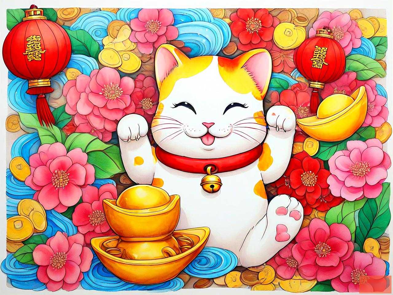 招财进宝花长什么样子