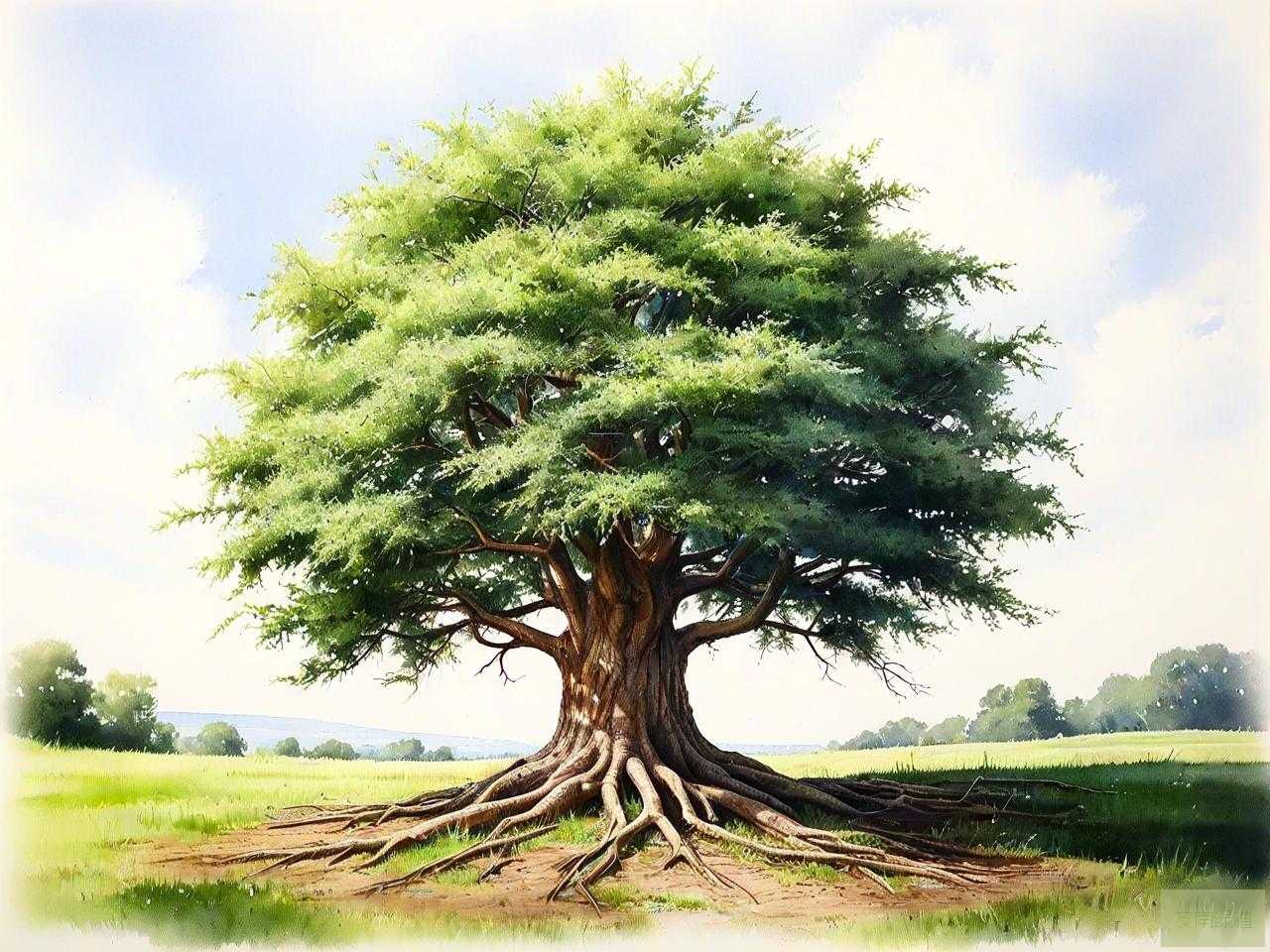 丛生的幸福树修剪造型