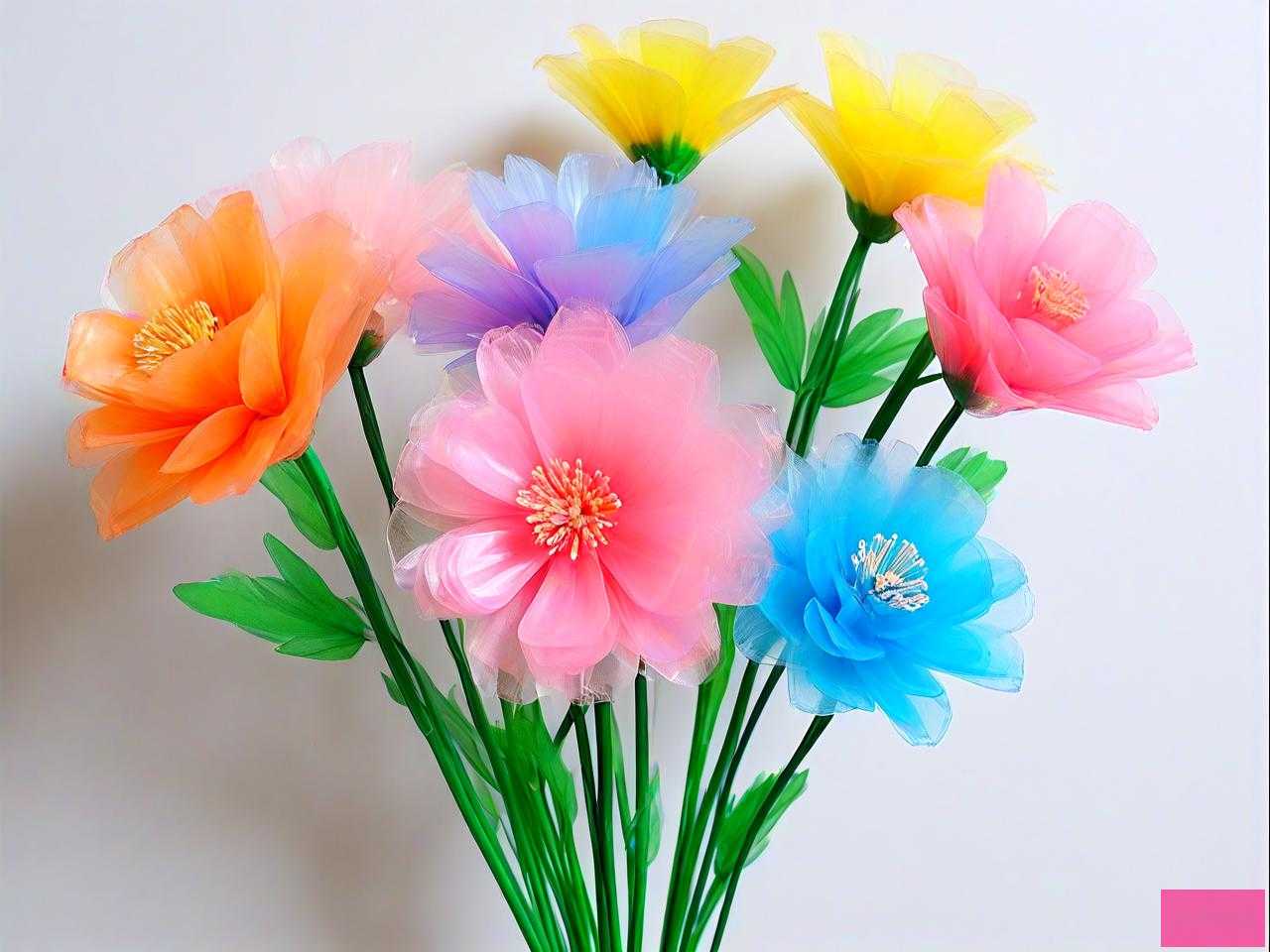 塑料袋手工花制作方法