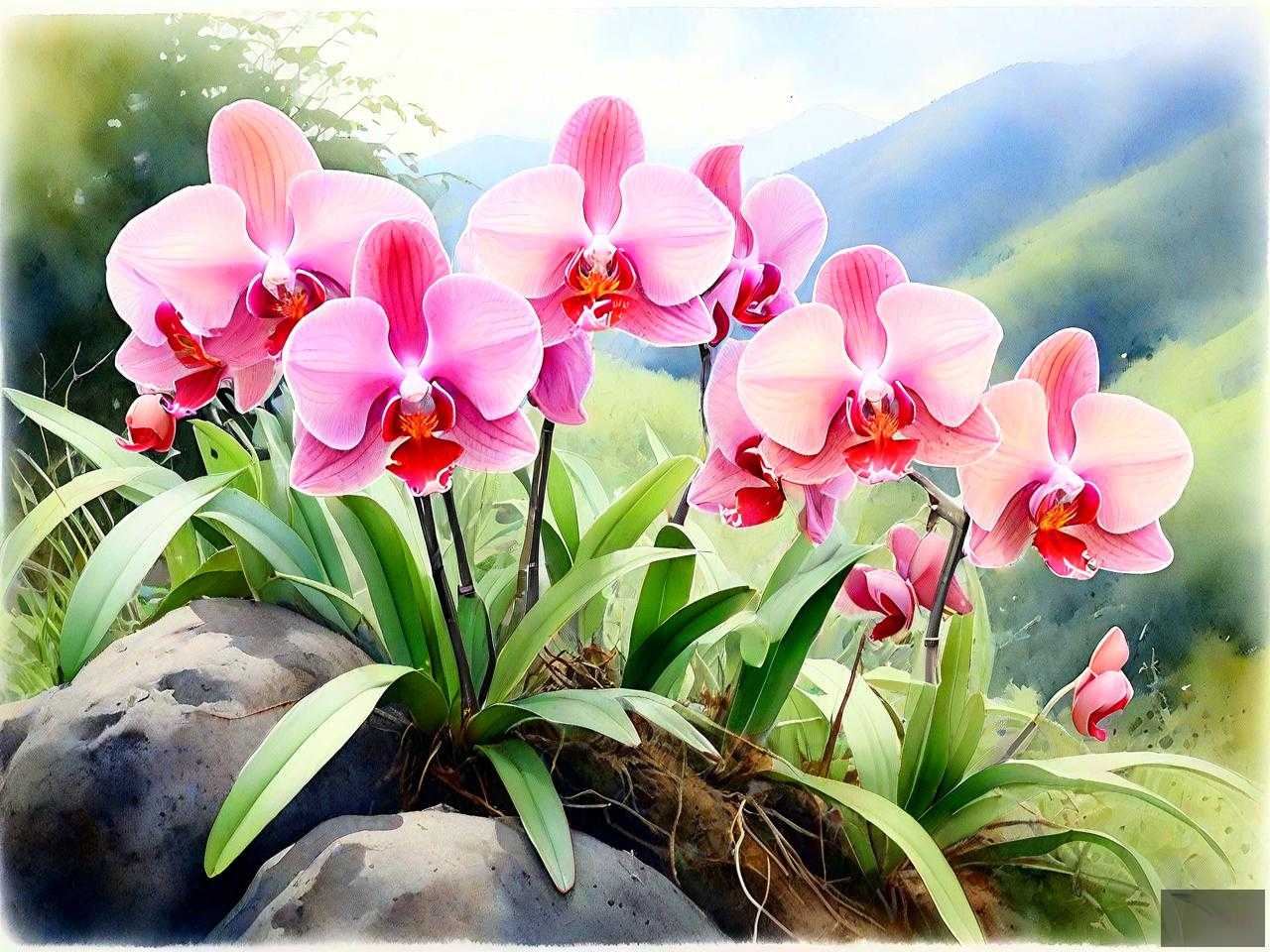 山上的兰花是什么品种