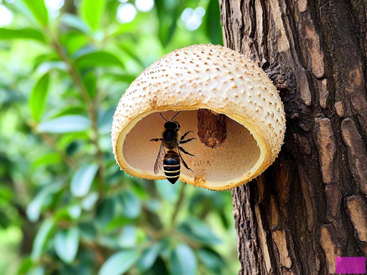 龙眼树上的蜂窝菌作用