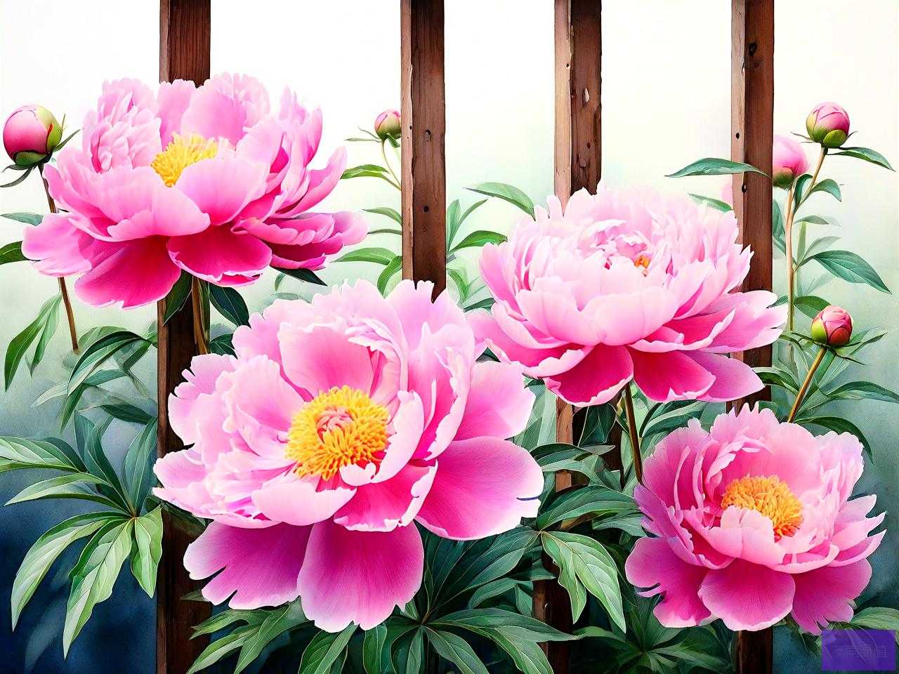 芍药花开出旧栏的意思