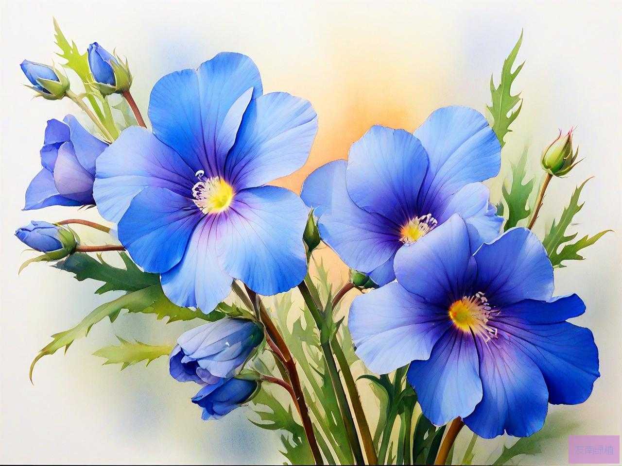 花朵是蓝色的是什么花