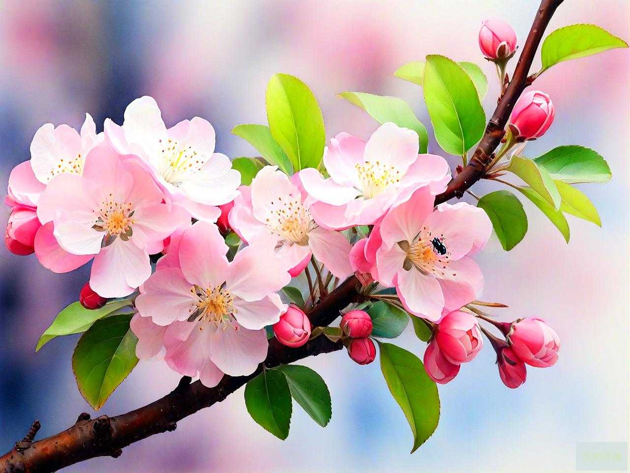 海棠花有小白虫怎么办