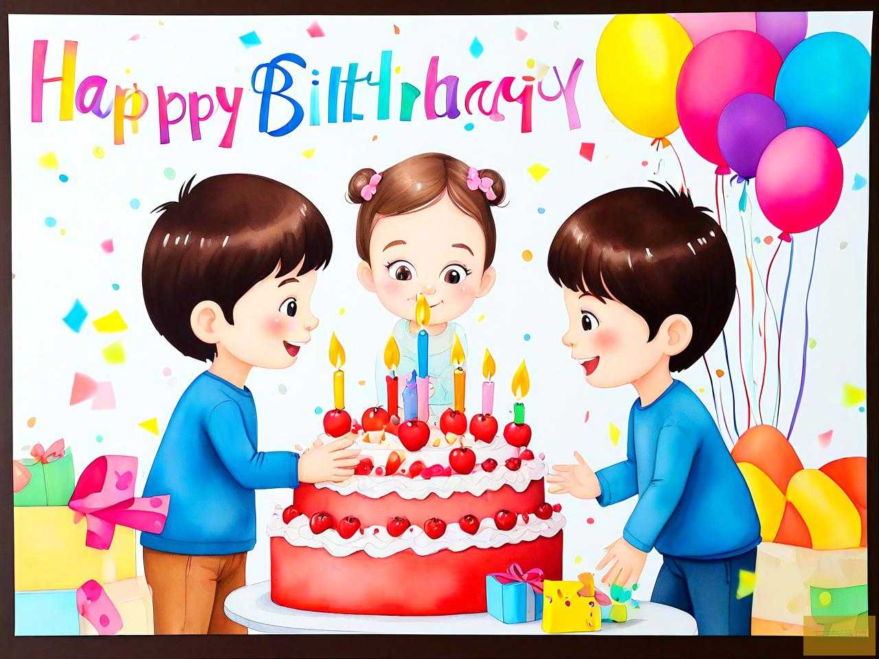 给小孩生日祝福的话语